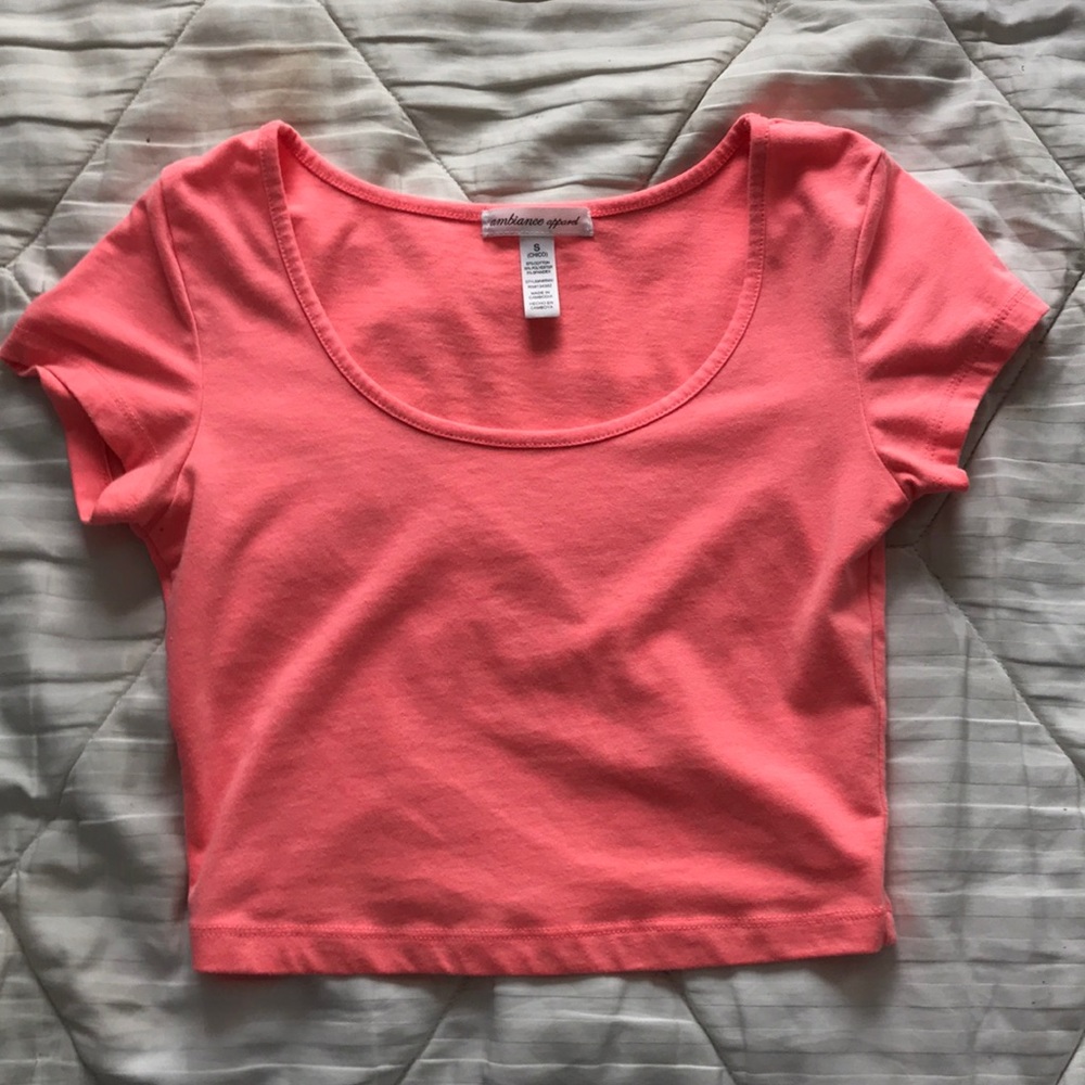 Pink crop top